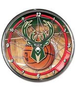 Milwaukee Bucks Chrome Clock - NBA - $31.03