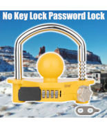 Coupler Lock Trailer Locks Ball Hitch Trailer Hitch Lock Yellow Password... - $31.42 CAD