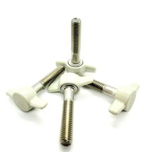 3/8&quot; Thumb Screw T Bolts Gray Plastic Butterfly Tee Wing Clamping Knob S... - £10.55 GBP+
