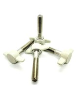 3/8&quot; Thumb Screw T Bolts Gray Plastic Tee Wing Clamping Knob Stainless S... - $18.72 CAD+