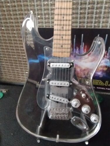 FENDER - Clear Acrylic Strat 1:4 Scale Replica Guitar ~Axe Heaven