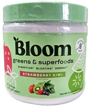 Bloom Greens &amp; Superfoods Powder Strawberry Kiwi 30 Servings 6.39 oz - $19.31