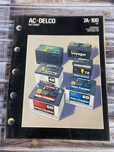 1982 AC-Delco Batteries Catalog 7A-100 - $9.74