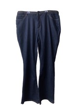 Modcloth Womens Jeans Plus Size 20W Dark Wash Blue Denim High Rise Boot Cut - £34.80 GBP