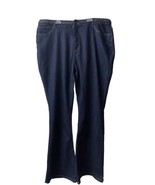 Modcloth Womens Jeans Plus Size 20W Dark Wash Blue Denim High Rise Boot Cut - £34.29 GBP