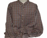 Duluth Trading Co Shirt Mens 2XL XXL Plaid Relaxed Fit Untucked Burgundy... - £17.74 GBP