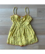 Urban Outfitters Sleeveless Floral Yellow Shorts Romper Medium - £30.24 GBP