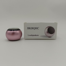 BKBQHC Loudspeakers Small and portable elegant round loudspeakers, rose ... - £15.68 GBP