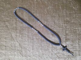 Orthodox Christian blue prayer rope, handmade 100 knot blue komboskini, ... - $25.00