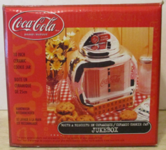 Vintage 2000 Coca-Cola Jukebox Shiny Silver Cookie Jar by Gibson Origina... - $68.31
