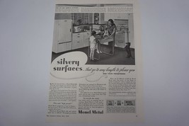 Monel Metal Kitchen Dog Dachshund Magazine Ad Print Design Advertising 1936 - $12.86