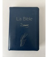 La Bible Du Semeur Faux Leather Zippered French Francais Blue - $40.30 CAD