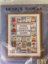 Vtg 1990 Design Works L. Coleman Cross Stitch Kit 8851 Country Home New Sampler - $27.88