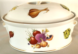 Louis Lourioux Le Faune Covered Casserole Dish Fireproof Porcelain Vegetables - £84.26 GBP