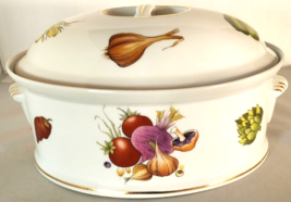 Louis Lourioux Le Faune Covered Casserole Dish Fireproof Porcelain Vegetables - £87.78 GBP