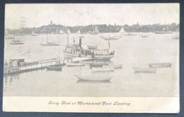 Antique 1907 Ferry Boat at Marblehead Neck Landing MA Postcard Massachus... - £7.56 GBP