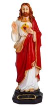 Newven Poly Marble Jesus Statues Christian Gifts Home Decor God Idol Showpiece  - £47.08 GBP