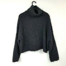 Free People Womens SZ XS Black Pull Over Cowl Neck Cardigan Solid Sweater RETAG - £40.80 GBP