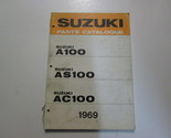1969 Suzuki A100 AS100 AC100 Parts Catalog Manual Damaged Stained New OE... - $22.03