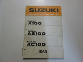 1969 Suzuki A100 AS100 AC100 Parts Catalog Manual Damaged Stained New OEM 69-... - $22.03