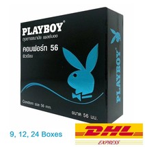 56 mm Playboy Match Smooth Condom Large Size with Lubricated Comfort Blu... - £29.95 GBP+
