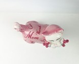 WhimsiClay Ceramics Lacombe #13043 Mom Willlits Cat Pink Mother’s Day 2005 - £40.59 GBP