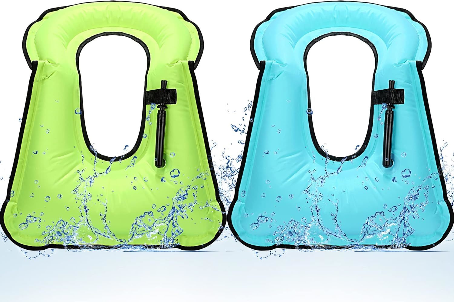 Two Pcs\. Inflatable Snorkel Vests For Adults Snorkel Jackets Portable P... - $38.98