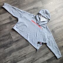 New NFL Kansas City Chiefs Women's Gray Red Crescendo Crop Hoodie Pullov... - $24.74