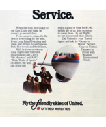 1977 United Airlines Advertisement Vintage Aviation Travel Friendly Skie... - $35.02 CAD
