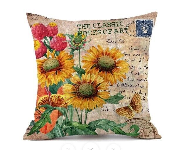 *Backrest Cushion Pillow Cover Multicolor - $7.46