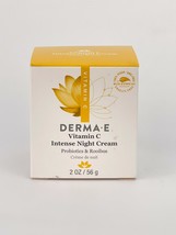 DERMA E Vitamin C Intense Night Cream 2oz Cream Probiotics &amp; Rooibos BB 2024 - £15.49 GBP