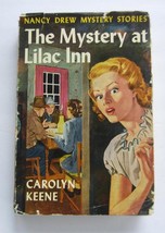 Nancy Drew #4 Mystery At Lilac Inn ~ Hbdj Carolyn Keene Bright Blue End Pages Ot - £11.55 GBP