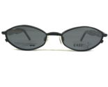 EasyFlip Pequeña Gafas Monturas MOD S2489 90 Brillante Negro Clip Ons 49... - $55.73