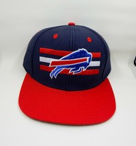 NFL Buffalo Bills Snapback Hat Reebok Team Apparel 3 Stripes Navy Red White New - $24.99