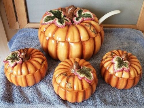 Pumpkin Soup Tureen with Lid, 3 Matching and 50 similar items