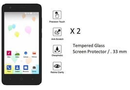 2 x Tempered Glass Screen Protector For ZTE Z1 Gabb Wireless - £7.73 GBP