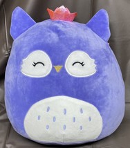 Original Squishmallow Fania the Purple Owl 12&quot; Stuffed Animal Plush By Kellytoy - £12.73 GBP