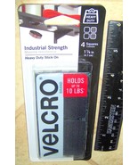 VELCRO Industrial Strength 4 SQUARES Heavy Duty Adhesive Tape FASTENERS ... - $14.32