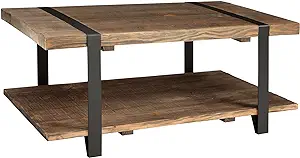 Stowe 42&quot; L Reclaimed Wood Coffee Table, 42 Inch, Brown - £425.67 GBP
