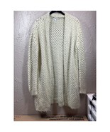 Asilio Love Is A Losing Game Cardigan Open Weave Eyelash Pockets Size Me... - $21.95