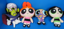 Vintage Powerpuff Girls Plush Buttercup Blossom Bubbles Mojo Jojo Lot of 4 - $50.00