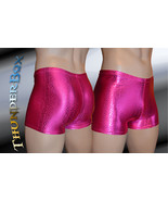 Thunderbox Magenta Foil Snake Spandex Mens, Womens Gladiator Party Short... - $468.64 MXN
