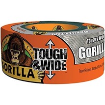 Gorilla Tough &amp; Wide Duct Tape, 2.88&quot; x 30 yd, Silver, (Pack of 1) - £25.12 GBP