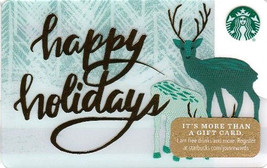 Starbucks 2018 Happy Holidays Collectible Gift Card New No Value - £1.59 GBP