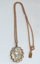 Vintage Signed EMMONS Cameo Pendant Necklace 16&quot; - $44.55