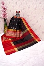 Womens Saree Cotton Silk Festival Wedding Party With blouse piece Sari IED - £19.62 GBP