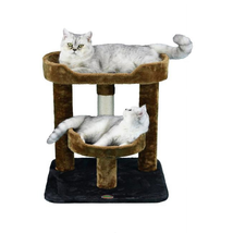 23 In. Cat Tree Perch with Large Perch F3109, Brown &amp; Black - £46.06 GBP