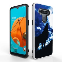 For Lg K51,Lg Reflect Tough Hybrid Phone Shockproof Case Howl Wolf - $17.99