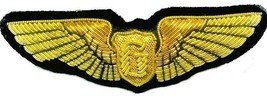 Us Army Air Corp Glider Pilot Gold Bullion Wing - Excellent Quality Cp Brand - £14.78 GBP