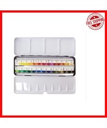 Compact Half Pan Watercolor Set – 24 Vibrant Colors for On-the-Go Artistry - $743.25 MXN